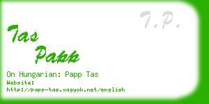 tas papp business card